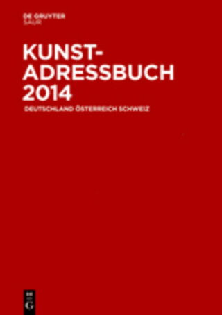 Carte Kunstadressbuch Deutschland, Österreich, Schweiz 2014 