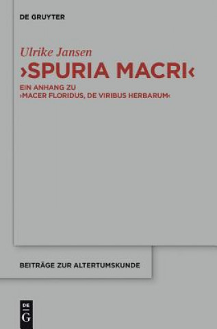 Book Spuria Macri Ulrike Jansen