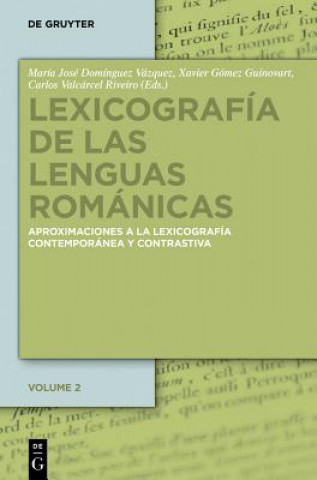 Książka Lexicografia de las lenguas romanicas Maria J. Dominguez Vazquez