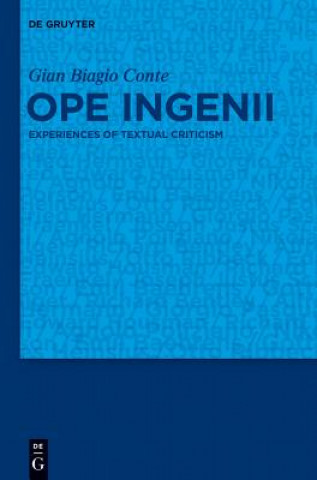 Könyv Ope ingenii Gian Biagio Conte