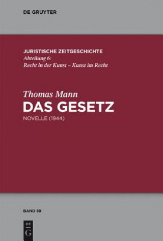 Kniha Das Gesetz Thomas Mann