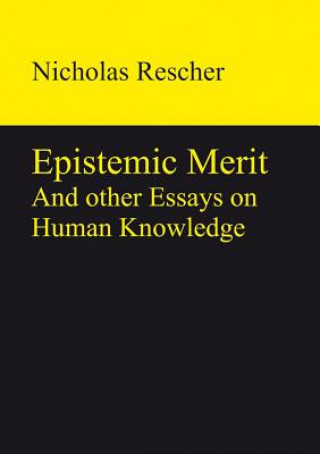 Kniha Epistemic Merit Nicholas Rescher