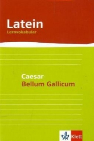 Kniha Lernvokabular zu Caesars Bellum Gallicum Gottfried Bloch