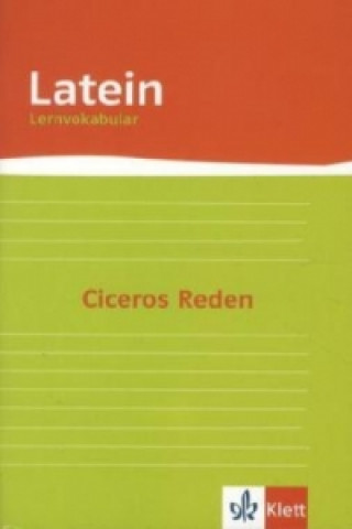 Kniha Lernvokabular zu Cicero Gottfried Bloch