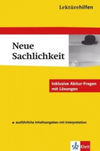 Knjiga Klett Lektürehilfen Neue Sachlichkeit Solvejg Müller