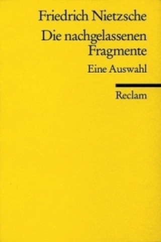 Kniha Die nachgelassenen Fragmente Friedrich Nietzsche