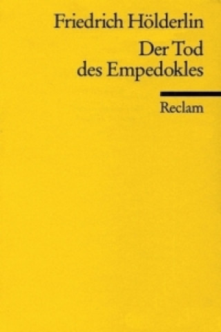 Livre Der Tod des Empedokles Friedrich Beissner