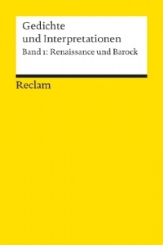 Kniha Renaissance und Barock Volker Meid