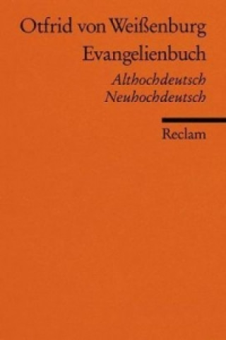 Kniha Evangelienbuch tfrid von Weißenburg