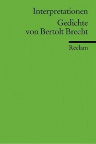 Knjiga Gedichte von Bertolt Brecht Jan Knopf