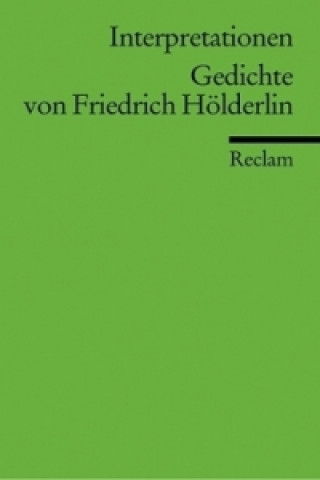 Carte Gedichte von Friedrich Hölderlin Gerhard Kurz