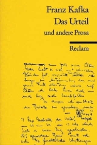 Könyv Das Urteil und andere Prosa Franz Kafka