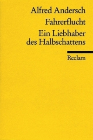 Buch Fahrerflucht. Ein Liebhaber des Halbschattens Alfred Andersch