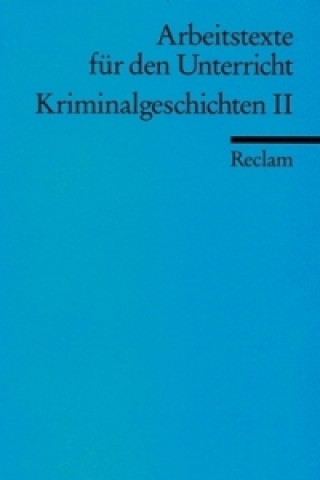 Book Kriminalgeschichten II Günter Lange