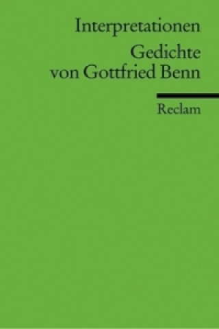 Könyv Gedichte von Gottfried Benn Harald Steinhagen