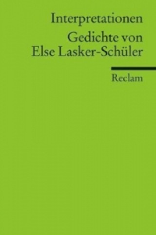 Könyv Gedichte von Else Lasker-Schüler Magda Motte