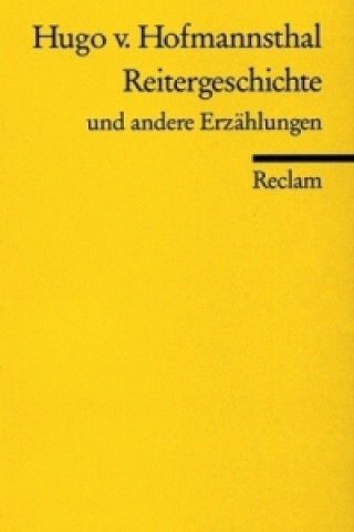 Book Reitergeschichte und andere Erzählungen Hugo von Hofmannsthal