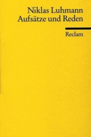 Book Aufsätze und Reden Niklas Luhmann