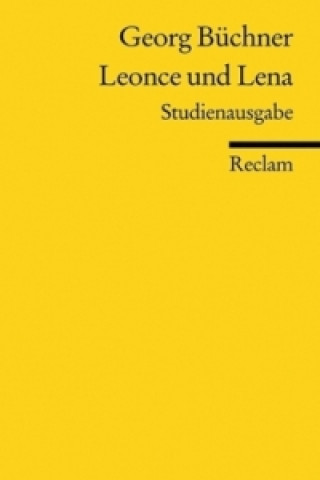 Könyv Leonce und Lena, Studienausgabe Georg Büchner