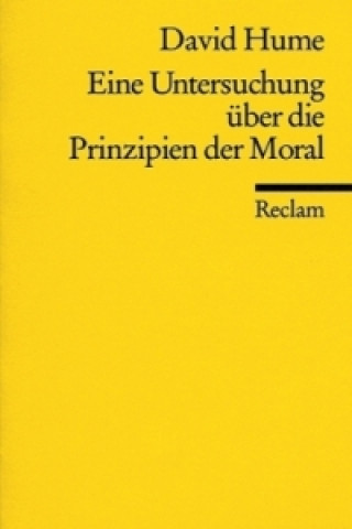 Könyv Eine Untersuchung über die Prinzipien der Moral David Hume