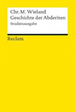 Książka Geschichte der Abderiten Christoph Martin Wieland