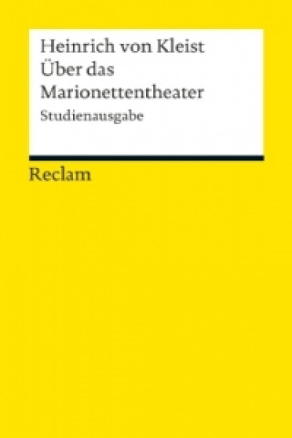 Kniha Über das Marionettentheater Heinrich von Kleist