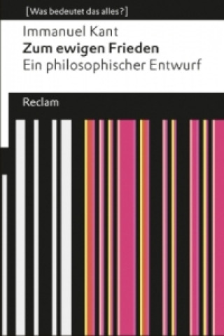 Livre Zum ewigen Frieden Immanuel Kant