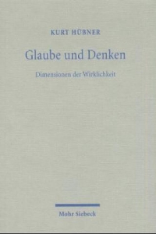 Книга Glaube und Denken Kurt Hübner