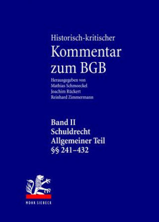 Książka Historisch-kritischer Kommentar zum BGB Mathias Schmoeckel