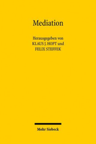 Könyv Mediation Klaus J. Hopt
