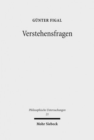 Kniha Verstehensfragen Günter Figal