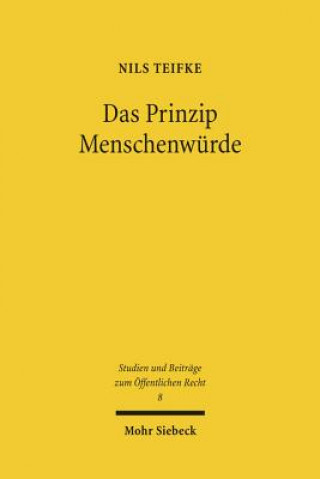 Książka Das Prinzip Menschenwurde Nils Teifke