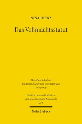 Книга Das Vollmachtsstatut Nina Heinz