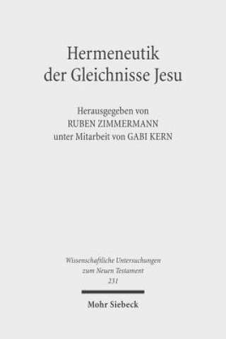 Książka Hermeneutik der Gleichnisse Jesu Ruben Zimmermann