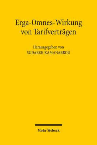 Könyv Erga-Omnes-Wirkung von Tarifvertragen Sudabeh Kamanabrou