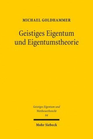 Könyv Geistiges Eigentum und Eigentumstheorie Michael Goldhammer