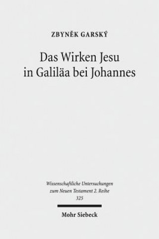 Könyv Das Wirken Jesu in Galilaa bei Johannes Zbynek Garsky