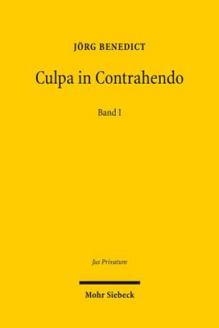 Kniha Culpa in Contrahendo Jörg Benedict