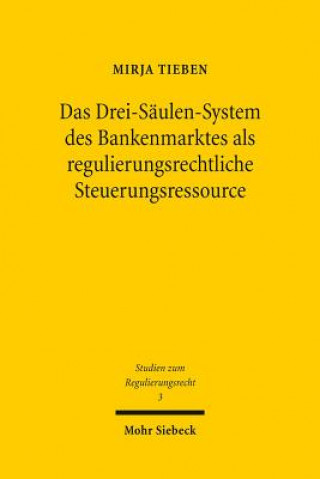 Könyv Das Drei-Saulen-System des Bankenmarktes als regulierungsrechtliche Steuerungsressource Mirja Tieben
