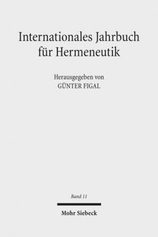 Kniha Internationales Jahrbuch fur Hermeneutik Günter Figal