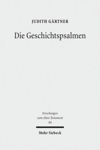 Kniha Die Geschichtspsalmen Judith Gärtner