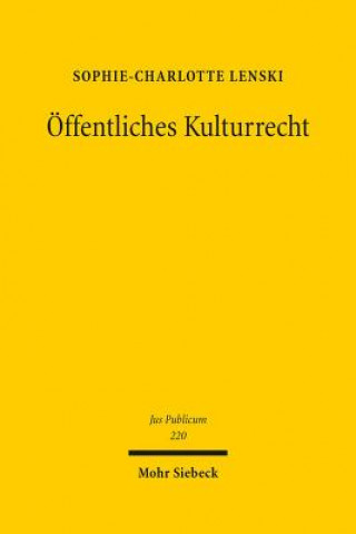 Libro OEffentliches Kulturrecht Sophie-Charlotte Lenski