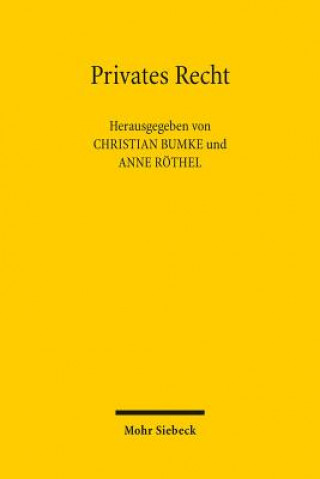 Kniha Privates Recht Christian Bumke