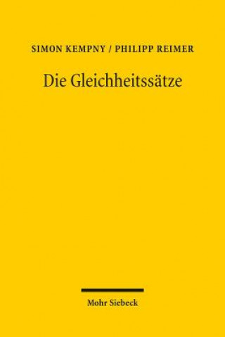 Knjiga Die Gleichheitssatze Philipp Reimer