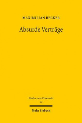 Книга Absurde Vertrage Maximilian Becker