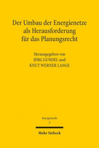 Kniha Der Umbau der Energienetze als Herausforderung fur das Planungsrecht Jörg Gundel