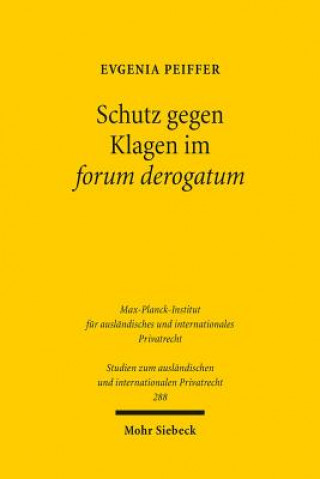 Knjiga Schutz gegen Klagen im forum derogatum Evgenia Peiffer