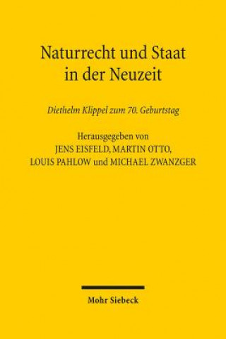 Könyv Naturrecht und Staat in der Neuzeit Jens Eisfeld