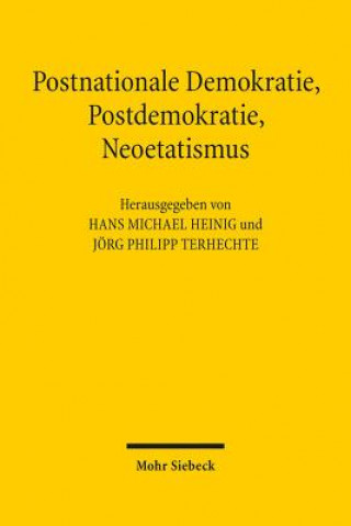 Kniha Postnationale Demokratie, Postdemokratie, Neoetatismus Hans Michael Heinig