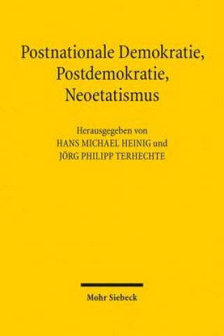 Książka Postnationale Demokratie, Postdemokratie, Neoetatismus Hans Michael Heinig